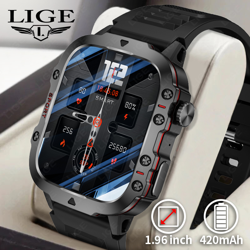 Smartwatch Face - LIGE 야외 스마트 시계 남자 2.01