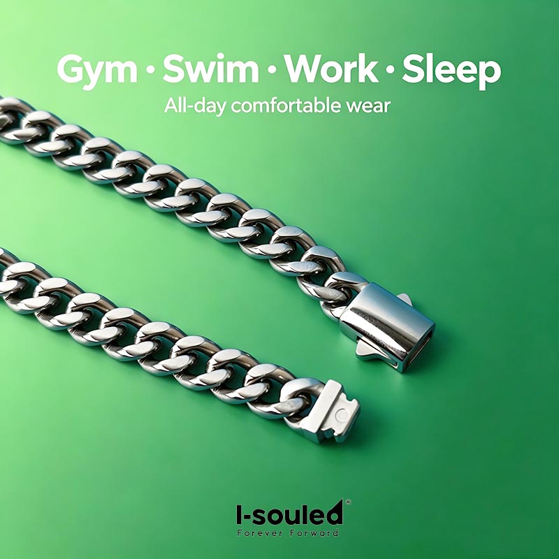 남성용 7mm 티타늄 쿠반 링크 체인 팔찌, 의료용 등 - Ceramic Link Bracelet 리뷰 및 가격