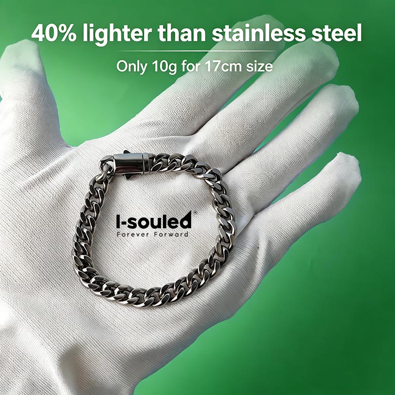 남성용 7mm 티타늄 쿠반 링크 체인 팔찌, 의료용 등 - Ceramic Link Bracelet 리뷰 및 가격