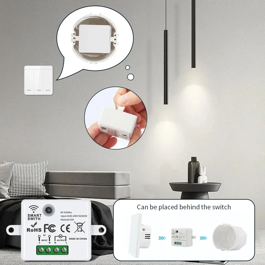 RF 433MHz 무선 원격 제어 스위치 스마트 홈 1 - Smart Accessories 리뷰 및 가격