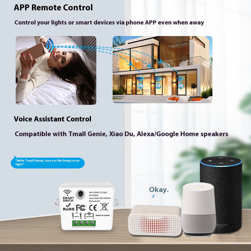 Tuya 스마트 스위치오프 장치는 무선 터치, WiFi - Smart Accessories 리뷰 및 가격