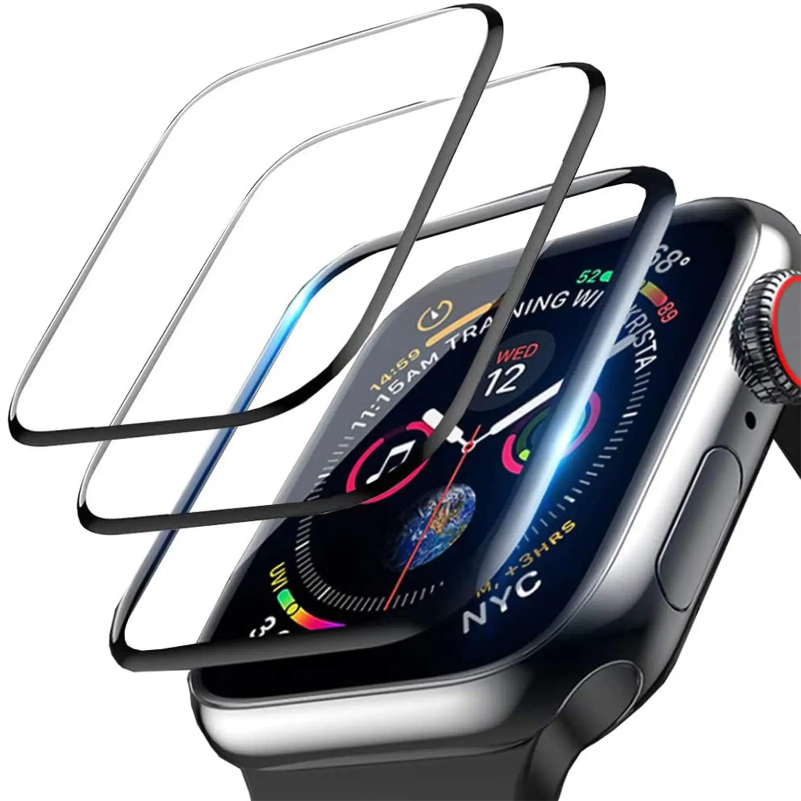 Apple Watch 밴드 용 3D 강화 유리 41mm - Smart Watch Accessories 리뷰 및 가격