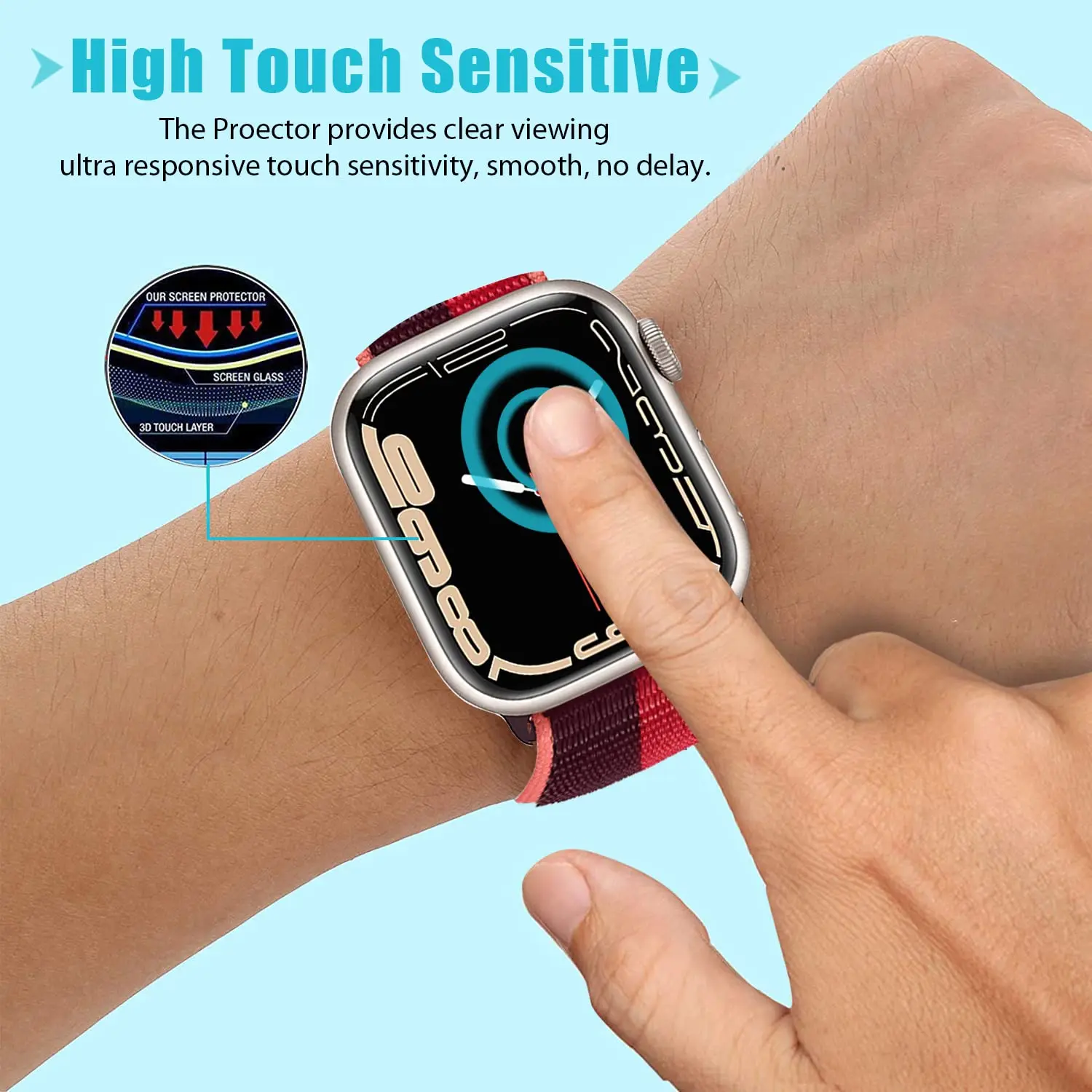 Apple Watch 밴드 용 3D 강화 유리 41mm - Smart Watch Accessories 리뷰 및 가격