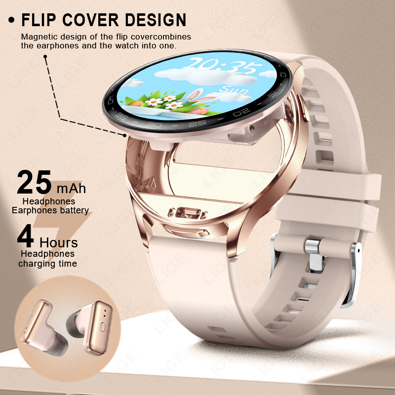 LIGE 2 In 1 TWS 헤드셋 스마트 시계 1.3 - Smartwatch Headset 리뷰 및 가격