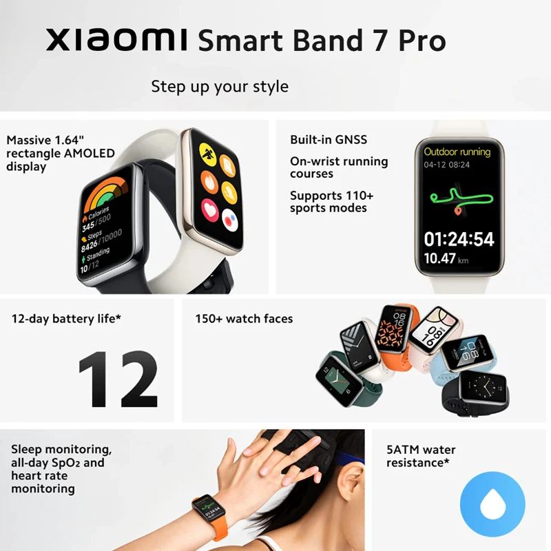 샤오미 스마트 밴드 7 프로 1.64인치 AMOLED  - Smartwatch Face 리뷰 및 가격