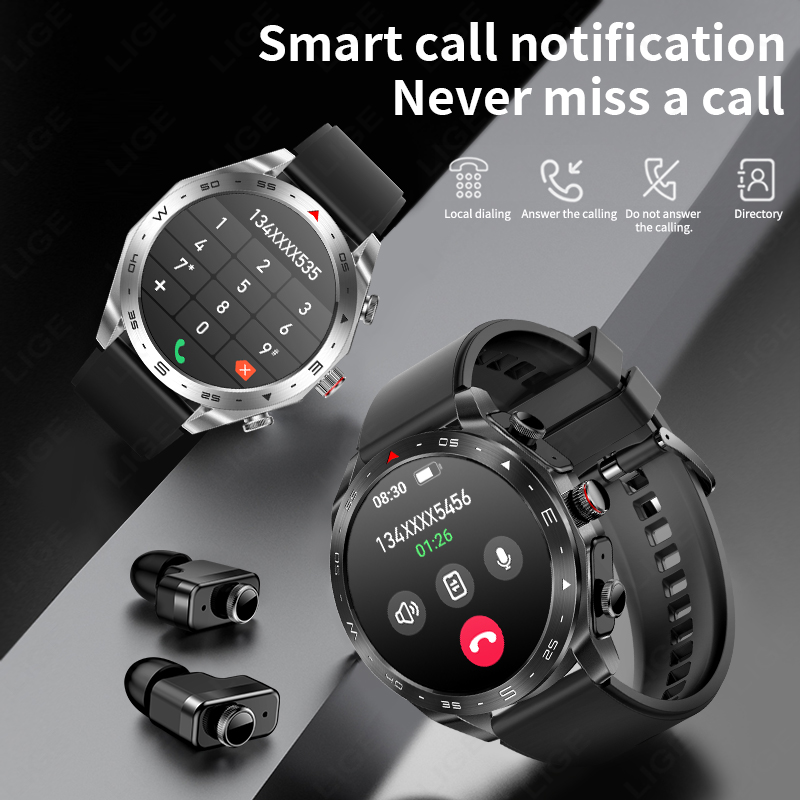 LIGE TWS 2-in-1 스마트워치, 무선 이어버드 - Smartwatch Headset 리뷰 및 가격