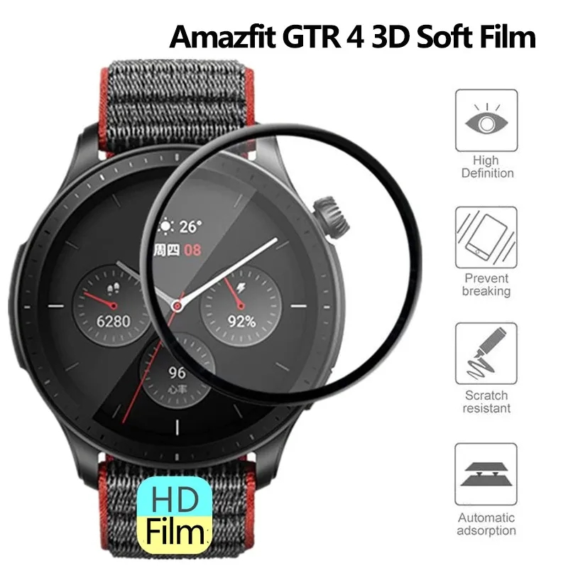 HD 커브드 스크래치 방지 필름, Amazfit GTR - Smartwatch Icon 리뷰 및 가격