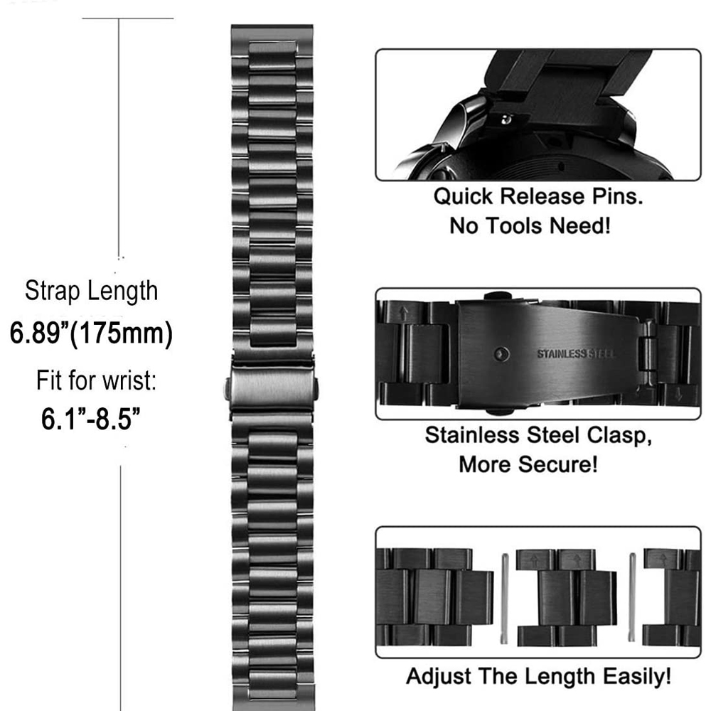 화웨이 시계 GT2E 시계 밴드 팔찌에 대한 스틸 스트 - Titan Smartwatch Accessories 리뷰 및 가격