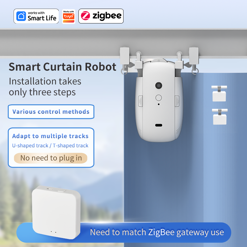 지그비 스마트 커튼 드라이버 로봇 자동 커튼 모터 커튼 - Smart Accessories 리뷰 및 가격