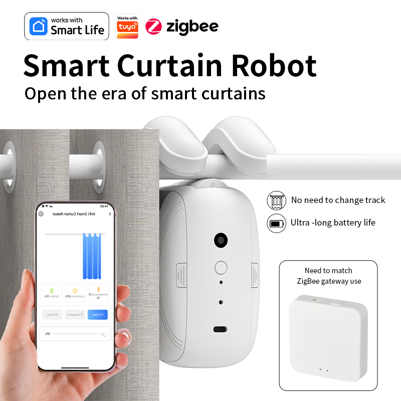 지그비 스마트 커튼 드라이버 로봇 자동 커튼 모터 커튼 - Smart Accessories 리뷰 및 가격